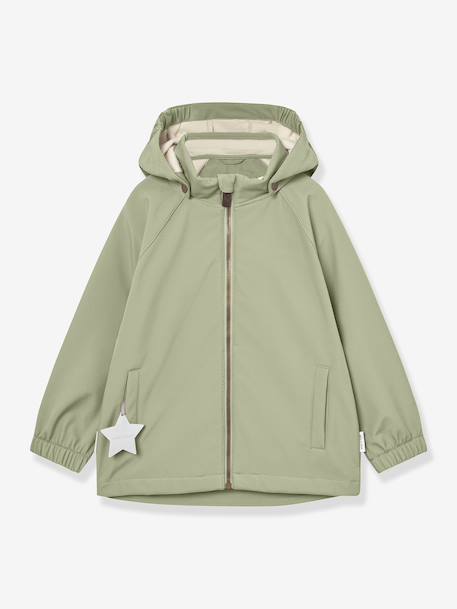 Veste softshell à capuche bébé coupe-vent et déperlante MATADEN MINI A TURE menthe+vert - vertbaudet enfant 