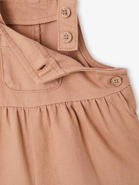 Salopette bébé fille en twill noix de pécan - vertbaudet enfant 
