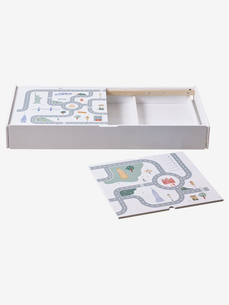 Tiroir de lit enfant circuit de voiture blanc - vertbaudet enfant 