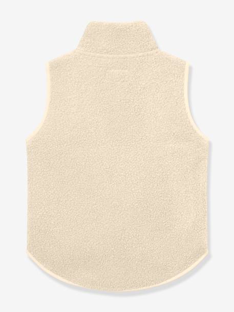 Gilet en polaire Teddy enfants MATBATTAL MINI A TURE cannelle+écru - vertbaudet enfant 