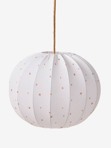 Bolvormige stoffen lampenkap voor hanglamp beige - vertbaudet enfant 