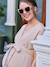Robe grossesse en gaze de coton bio argile+vert sauge - vertbaudet enfant 