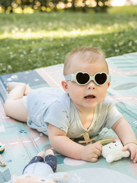 Lunettes 0-9 mois bandeau Baby coeur menthe+rose pâle - vertbaudet enfant 
