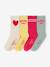 Lot 4 chaussettes fille antidérapantes rose - vertbaudet enfant 
