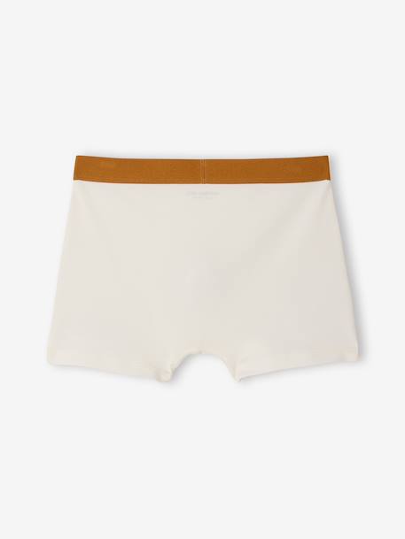 Set van 5 boxershorts voor jongens met fietsen ecru - vertbaudet enfant 