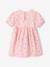 Robe fille manches ballon denim brut+rose+stone+vanille - vertbaudet enfant 