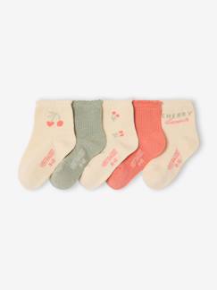 -Set van 5 paar sokken babymeisje