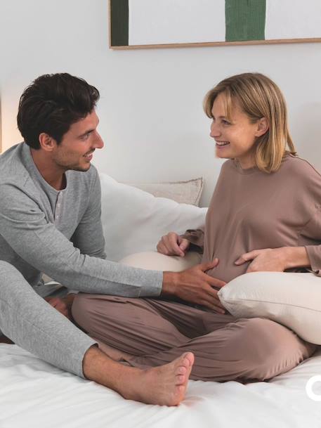 Zwangerschaps- en borstvoedingskussen DOOMOO Buddy beige+ETHNIC PETROL+groen+RISOTTO TAUPE+terracotta - vertbaudet enfant 