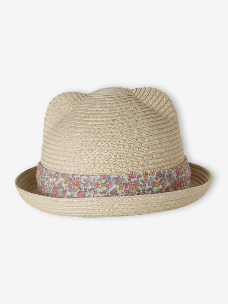 Bébé-Chapeau paille bébé fille ruban