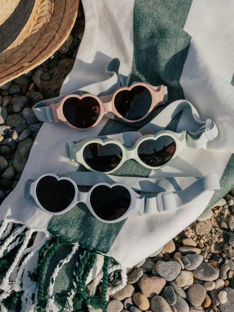 Lunettes 0-9 mois bandeau Baby coeur menthe+rose pâle - vertbaudet enfant 