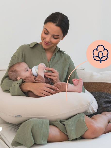 Coussin de maternité Doomoo beige+ETHNIC PETROL+RISOTTO TAUPE+terracotta+vert - vertbaudet enfant 