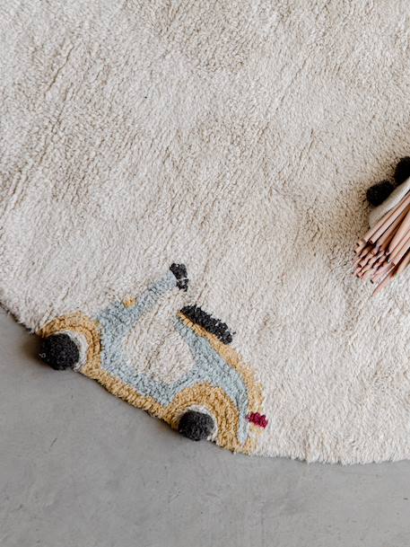 Wasbaar tapijt Wielen beige - vertbaudet enfant 
