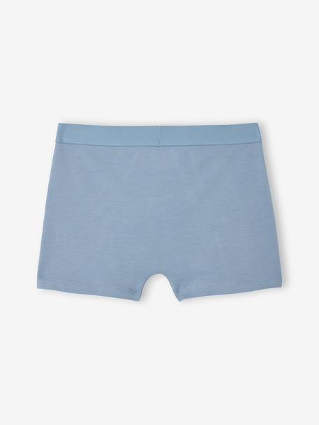 Set van 5 boxershorts voor jongens met haaien grijsblauw - vertbaudet enfant 