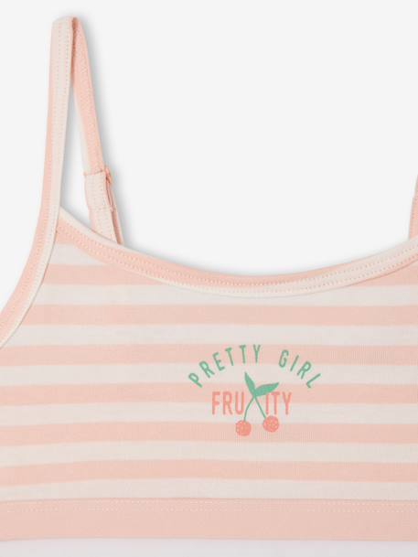 Lot 2 brassières coton bio rose - vertbaudet enfant 