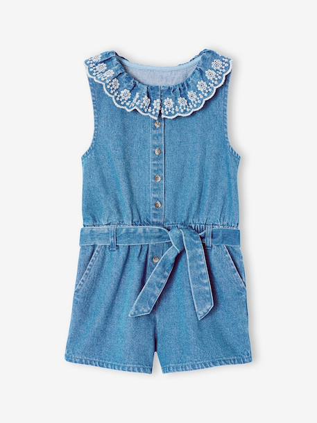 Combishort en denim stone - vertbaudet enfant 