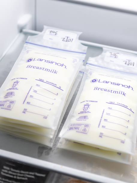 Zakjes voor het bewaren van moedermelk 50 stuks LANSINOH wit - vertbaudet enfant 