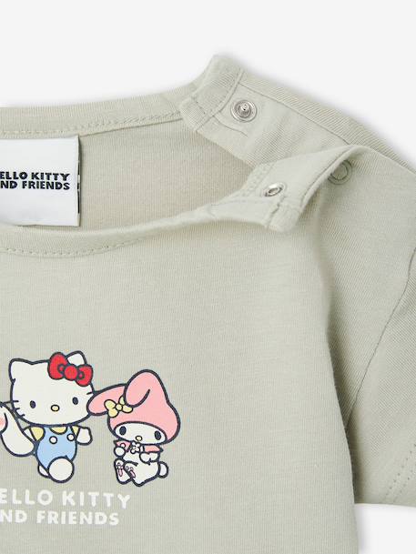 Ensemble Hello Kitty T-shirt et short rayé vert - vertbaudet enfant 