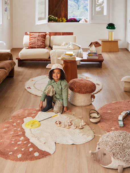 Tapis lavable Champignon beige - vertbaudet enfant 