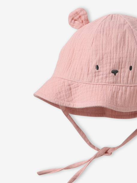 Bob ourson imprimé bébé fille écru+rose - vertbaudet enfant 