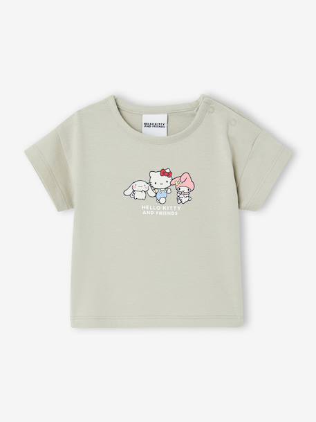 Ensemble Hello Kitty T-shirt et short rayé vert - vertbaudet enfant 