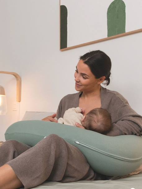 Zwangerschaps- en borstvoedingskussen DOOMOO Buddy beige+ETHNIC PETROL+groen+RISOTTO TAUPE+terracotta - vertbaudet enfant 
