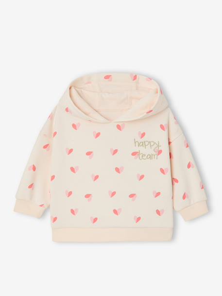 Set met sweater met capuchon en legging ecru - vertbaudet enfant 