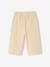 Broek baby meisjes gekreukelde tricot ecru - vertbaudet enfant 