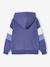 Sweat capuche imprimé blanc chiné+bleu ardoise+gris chiné - vertbaudet enfant 