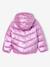 Doudoune fille légère à capuche effet brillant métallisé rose - vertbaudet enfant 