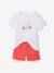 Set pyjama's voor meisjes met lange mouwen ecru - vertbaudet enfant 
