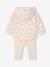 Set met sweater met capuchon en legging ecru - vertbaudet enfant 