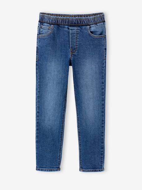 Lot 2 jeans garçon slim denim gris+double stone+stone - vertbaudet enfant 