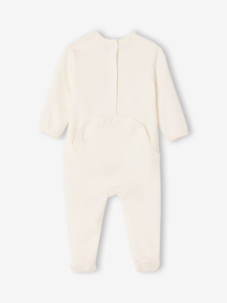Lot 3 pyjamas bébé en coton bio beige+écru+vert sauge - vertbaudet enfant 