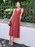 Robe longue grossesse et allaitement terracotta - vertbaudet enfant 