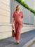 Combinaison de grossesse en gaze de coton bio terracotta - vertbaudet enfant 