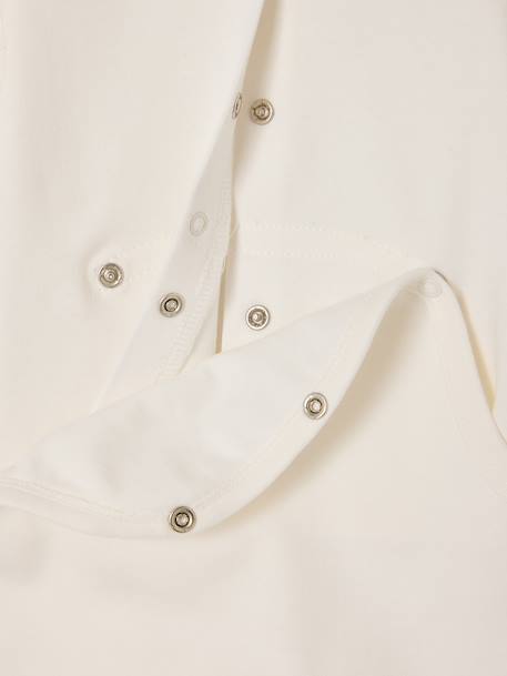 Lot 3 pyjamas bébé en coton bio beige+écru+vert sauge - vertbaudet enfant 