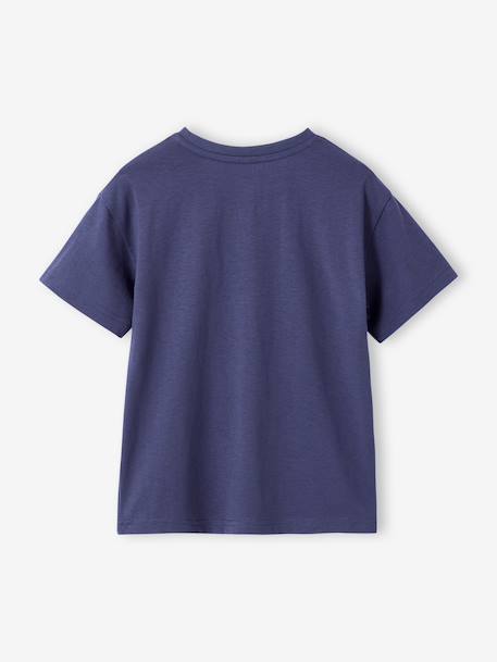 T-shirt garçon motif animalier bleu ardoise+orange - vertbaudet enfant 