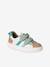 Baskets enfant cuir scratchs bleu jean+lot bleu+lot vert+marine - vertbaudet enfant 