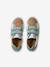 Baskets enfant cuir scratchs bleu jean+lot bleu+lot vert+marine - vertbaudet enfant 