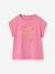 T-shirt met korte mouwen antraciet+ecru+rozen - vertbaudet enfant 