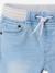 Rechte fleecebroek jongens denim look DARK GROSS+denim grijs+double stone+gebleekt denim+STONE MIDDEN+zwart denim - vertbaudet enfant 