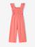 Combinaison pantalon fille à volants corail - vertbaudet enfant 