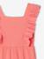 Jumpsuit voor meisjes met ruches koraal - vertbaudet enfant 