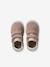 Baskets bébé cuir à scratchs rose pâle - vertbaudet enfant 