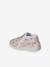 Chaussons zippés bébé en toile beige+blanc imprimé+rose pâle+vanille - vertbaudet enfant 