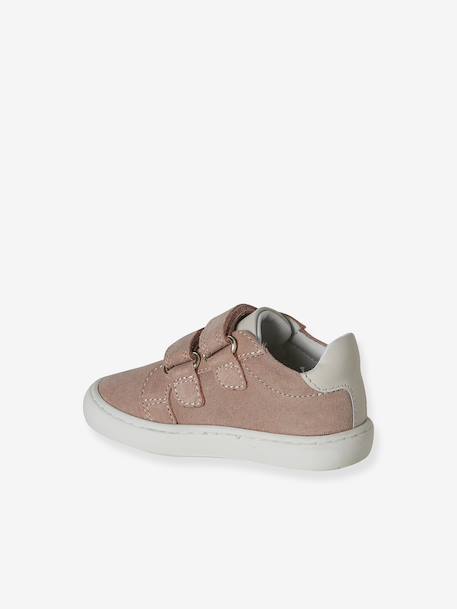 Baby baskets van leer met klittenband lichtroze - vertbaudet enfant 