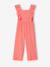 Combinaison pantalon fille à volants corail - vertbaudet enfant 