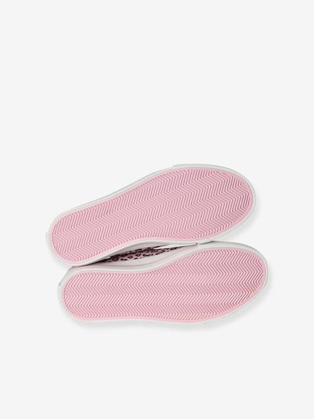 Baskets scratchées toile imprimée enfant beige imprimé+rose imprimé - vertbaudet enfant 