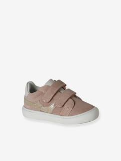 -Baskets bébé cuir à scratchs