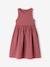 Robe fille sans manches kaki+vieux rose - vertbaudet enfant 